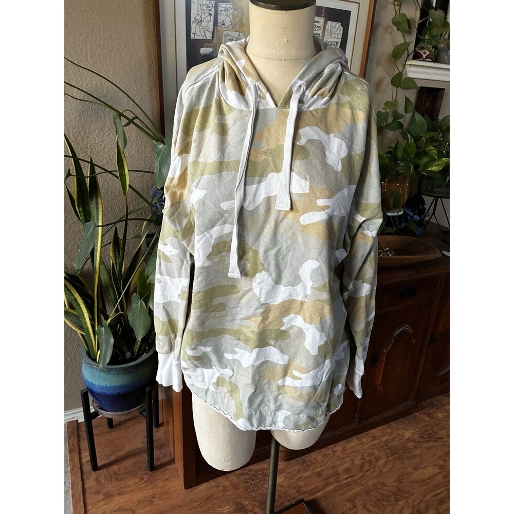 Aerie Camouflage Hoodie  Oversized Long Sleeve Sweatshirt Sz Medium Comfy Lounge